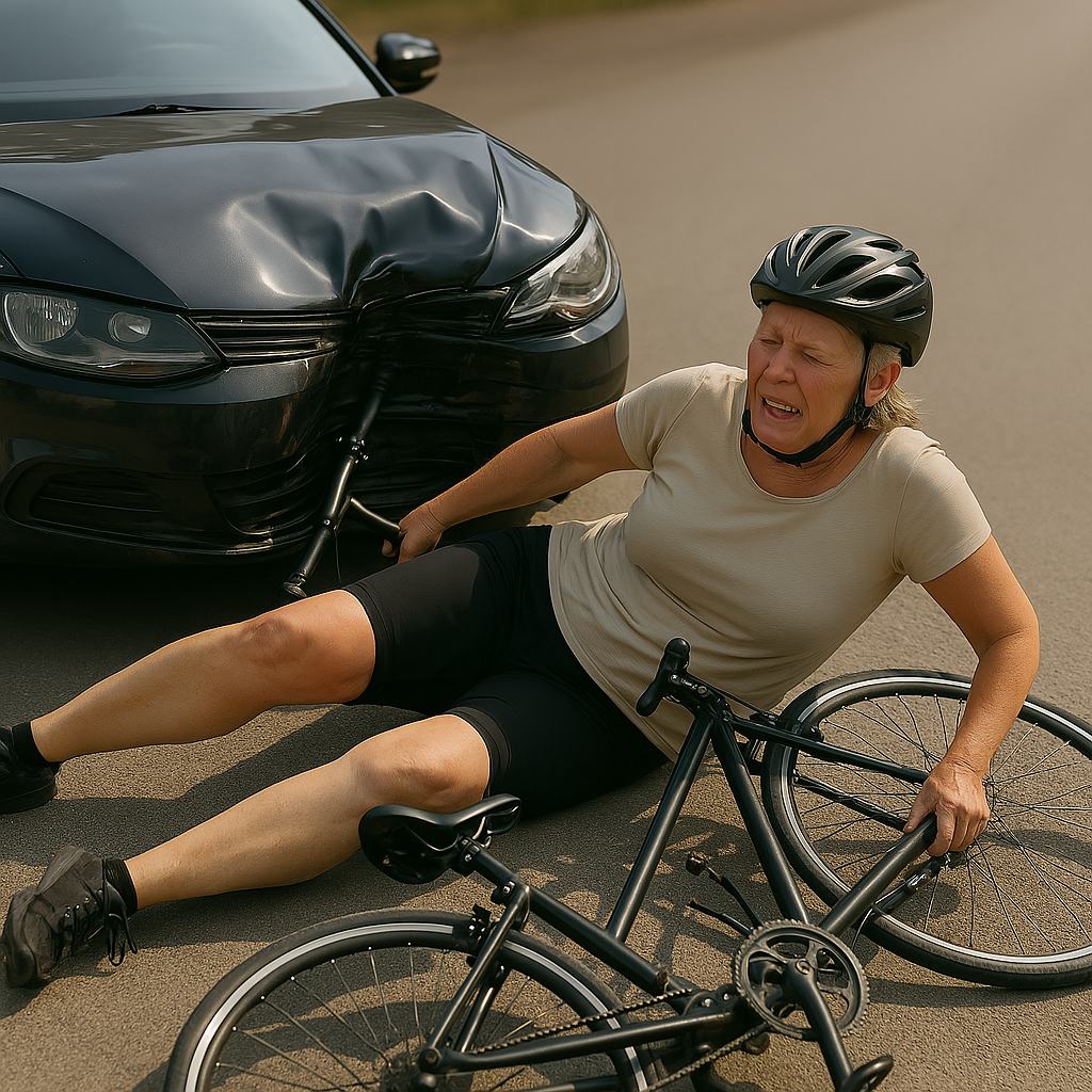 accident voiture contre vélo