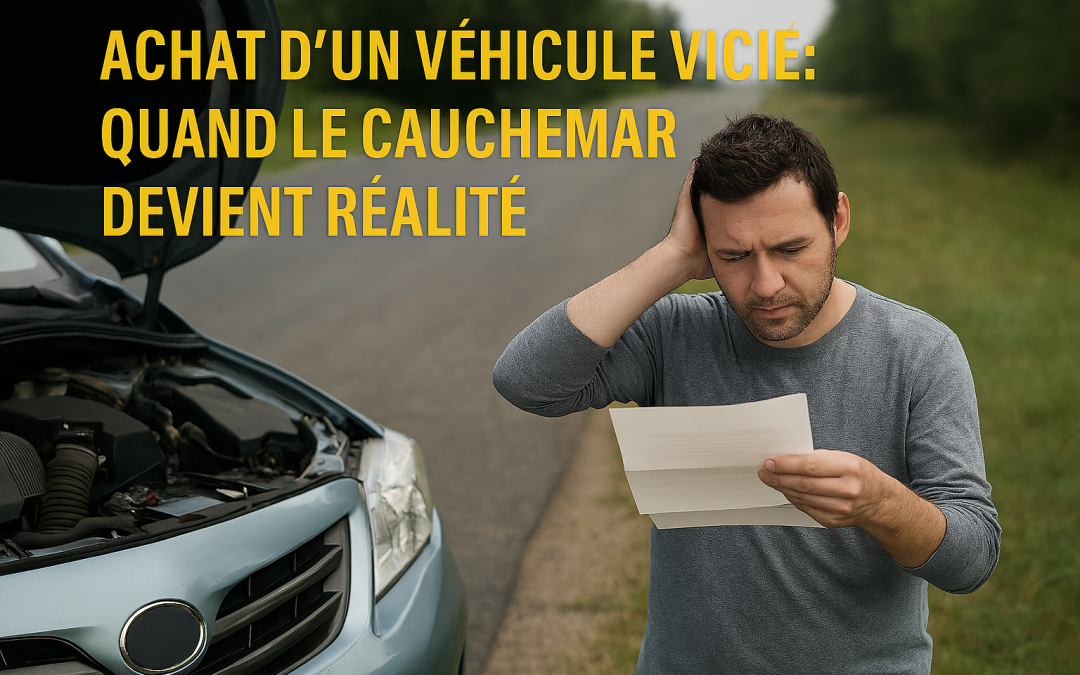 Achat d’un véhicule d’occasion : comment j’ai obtenu la résolution d’une vente entachée de vices cachés