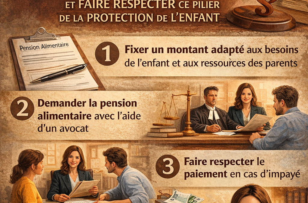 La pension alimentaire : comprendre, fixer, modifier et faire respecter ce pilier de la protection de l’enfant