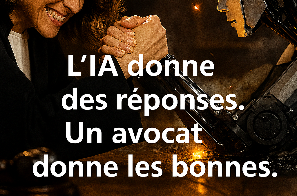 L’Intelligence Artificielle peut-elle remplacer un avocat ? La réponse est NON. Voici pourquoi.
