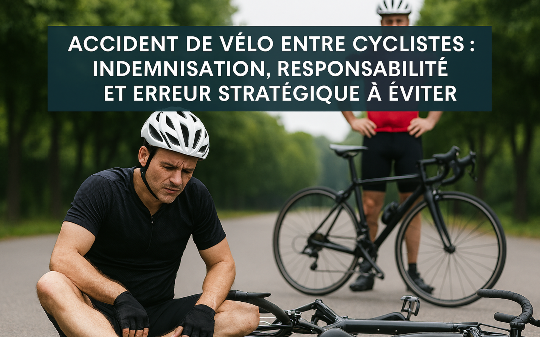 Accident de vélo entre cyclistes : quand la certitude d’avoir raison peut coûter cher